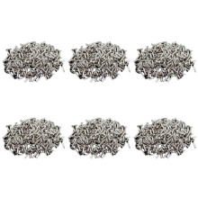 600Pcs Vis de Pickguard pour Guitare Strat / Tele Electric Guitar Bass Argent