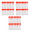 60 Pcs Non-Completed Plastic Test Tubes Lab Test Tool with Screw Cap Transparent, 12 X 60mm 1