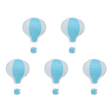 5pcs 12inch Hot Air Balloon Paper Lantern Lampshade Ceiling Light Wedding Party Decor, Stripes