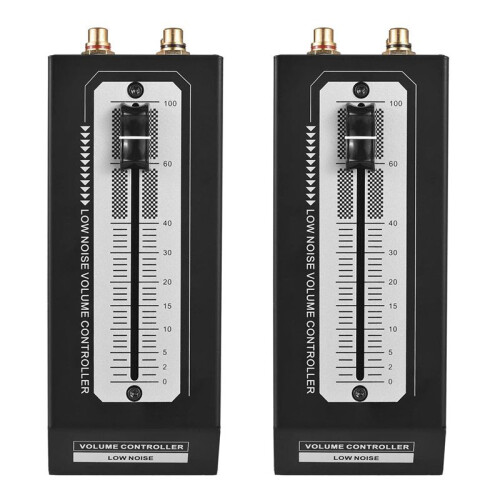 2X Passive Volume Controller  Passive Preamp Active Speaker Volume Adjustment Controller Professional