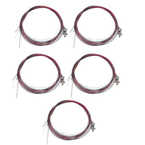 30X Set Rainbow Colorful Color String for Acoustic Guitar