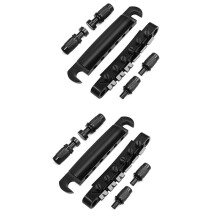 2X Tune-O-Matic Bridge and Tailpiece with Studs Set for ABR-1 Bridge Style LP Electric Guitar Replacement,Black