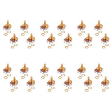 Shaft Full Metric Sized Steuertöpfe A500K Audio Taper Potentiometer Pot für E-Gitarren-Bass (24Er-Set)