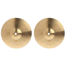 2st 10-Tums Mässingscymbal Metal Crash Cymbal Trumcymbals Trumslagverk Musikinstrument för Spelare