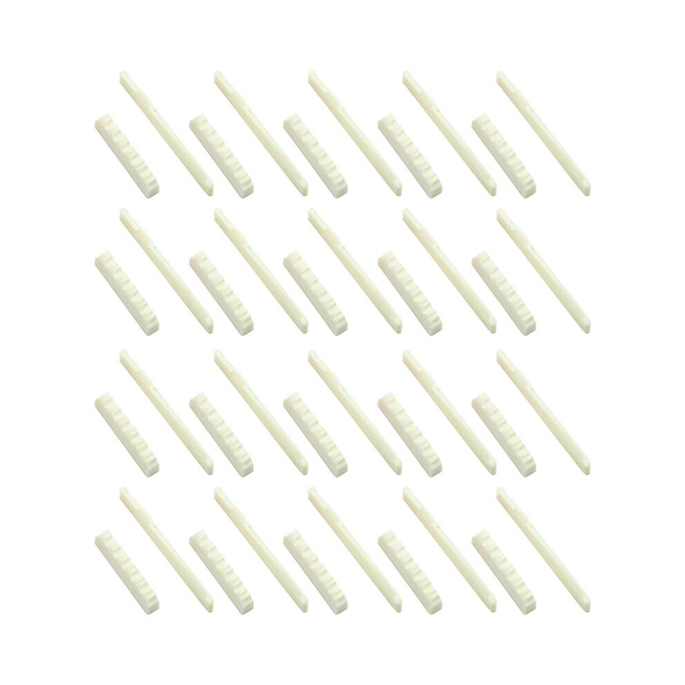 20Set Ivory Bone Bridge Saddle And Nut For 6 String Acoustic Guitar 6032698075118