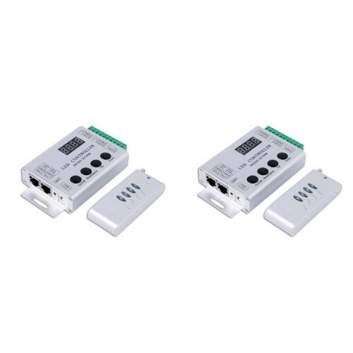 2X HC008 Programmable LED Controller 133 Effect Mode RF Control 2048 LED Pixel for WS2811 WS2812 RGB LED Strip Light