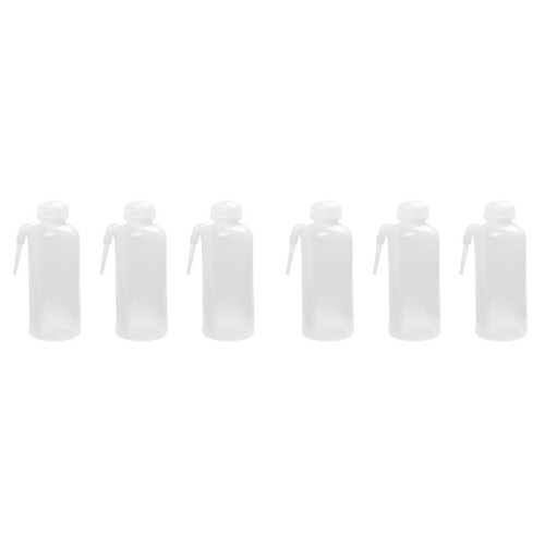6X 500 Ml Plastic Wasfles, Knijpfles