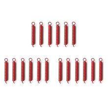 18 in Pack Noiseless Tremolo Springs, Electric Guitar Bridge Spring, Fits FR, TS, NR, DP Style Guitars, Red