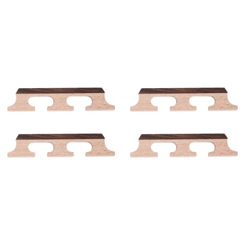 4Pcs Banjo Bridge 5-String Maple Banjo Bridge Wooden Accessories