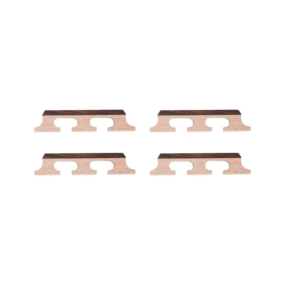 4Pcs Banjo Bridge 5-String Maple Banjo Bridge Wooden Accessories 4713517801461