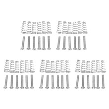 30 Pcs Electric Guitar Tremolo Bridge String Saddles Mount Adjust Conical Spring and Screws Silver