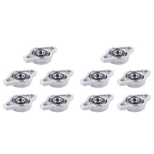 10X KFL000 Bore Inner 10mm Flange Mounted Pillow Block Bearings