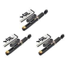 3X Sattel Headless E-Gitarre Bridge Saitenhalter mit Schraubenschlüssel für Headless E-Gitarre Schwarz
