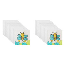 20X Carta con Texture In Schiuma Magica, Carta di Cellulosa Bianca con Texture In Schiuma, Carta da Disegno per DIY, Forniture per Bambini e
