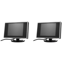 2Satz 3,5 Zoll Automonitor Monitor Rückfahrmonitor Zwei-Wege-Video Autozubehör