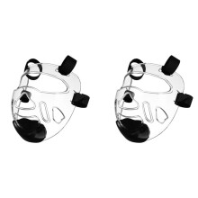 2X Maschera per il Viso Taekwondo Taekwondo Maschera Protettiva Trasparente Staccabile per Boxe Sportiva Taekwondo Sanda Bambini