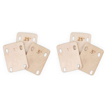 6 Piece Guitar Neck Pad, Made of Solid Maple, Protective Guitar Neck Pad for Bolt- Neck