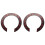 2 Pcs Soundhole Rosette Decal Sticker with Red Pattern for Acoustic Classical Guitar Parts Replacement 1