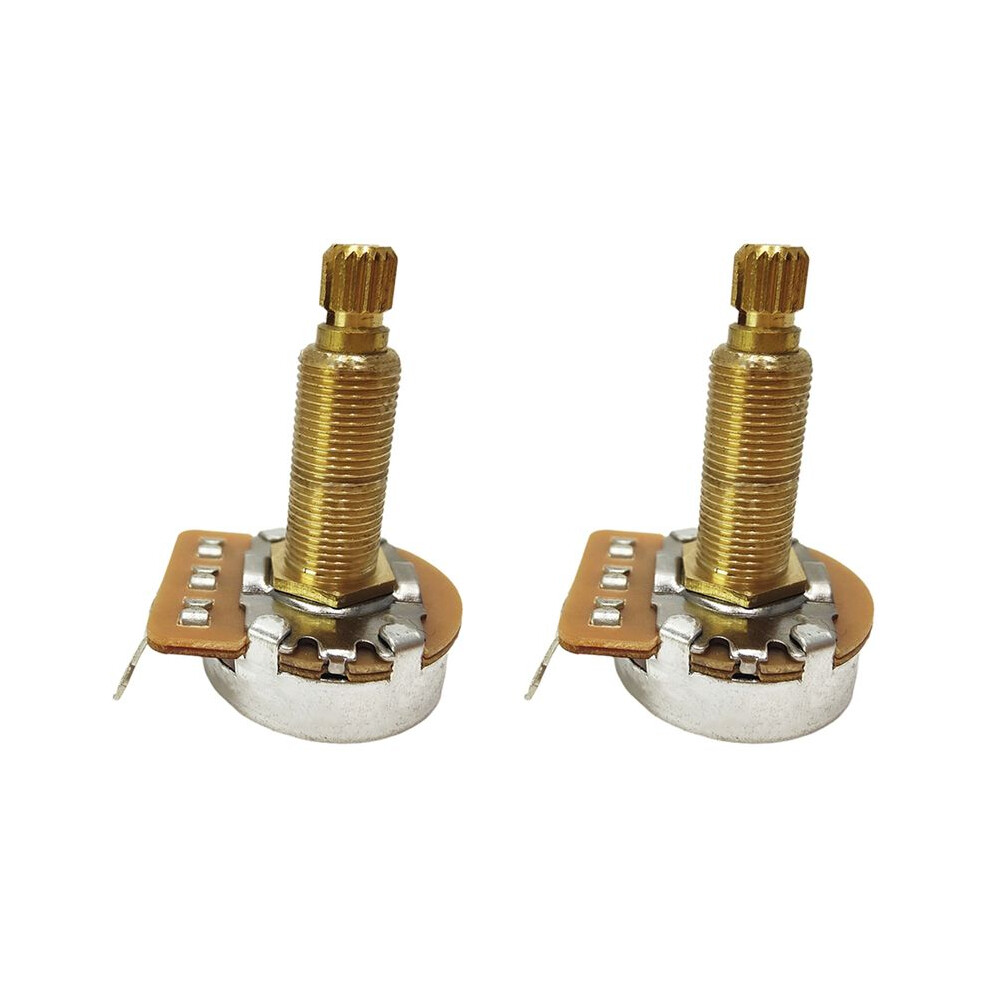 2X Potentiometer Splined Small Pot Electric Guitar Bass Effect Amp Tone Volume 28Mm B500k 4713935495877