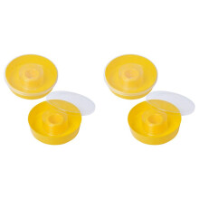 Bee Feeder, Hive Round Hive Top Water Feeder Drinking Bowl for Bees Drinking and Beekeeping Supplies (4-Pack)