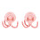 2X  Portable USB Rechargeable Silent  Fan 3 Speed Adjustable with Lighting Function for Car  Stroller 1