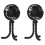 2X Octopusventilator, Desktop-Campingventilator, USB Oplaadbare Statiefventilator, met Lichtventilator Zwart 1