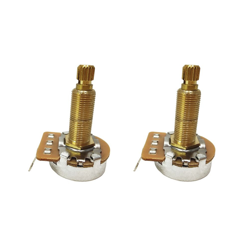 2X Potentiometer Splined Small Pot Electric Guitar Bass Effect Amp Tone Volume 28Mm A500k 4711632716615