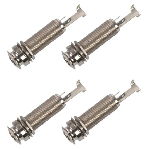 4X Mono Long Input Output Threaded Guitar  Jack NEW 1/4 Inch