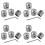 16Pcs Metal Volume Tone Dome Tone Guitar Speed Control Knobs with Screws 1