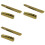 3X Brass 6 String Acoustic Guitar Bridge Nut and Saddle 1