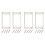4X Metall Humbucker Pickup Ring Cover Rambyte Kompatibel med LP Gitarrmontering Elgitarrer (Silver) 1