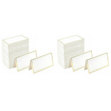 Place Cards 240 Small Tent Cards with Gold Foil Borders, Suitable for Weddings, Banquets, Table Cards, and Name Cards