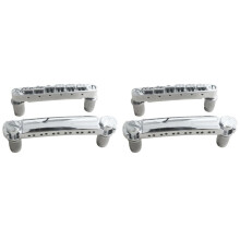 2X Electric Guitar Bridge, Standard 12 String Size Guitar Bridge Full Set Bridge Tail Stud Zinc Alloy Guitar Accessories