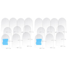 40 Stuks Helder Acryl Tekenboog met Standaard Gast Naamplaatjes Bruiloft Tafel Nummer Houder Decoratie Benodigdheden