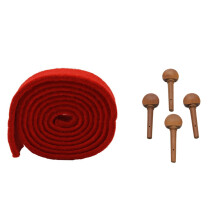 1Pcs Piano Tuning Temperament Strip Tapered Mute & 4Pcs 4/4 Size Violin Fiddle Tuning Peg Set