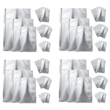 75 Pieces 3 Sizes Mylar Aluminum Foil Bags,Foil Flat Heat Sealing Bags Storage Bags Pouch for Food Coffee Tea Beans