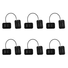 6X Upgraded Password Window Lock Child Safety Lock Baby Protection Children Fridge Lock Door Cabinet Limiter Locks-Black