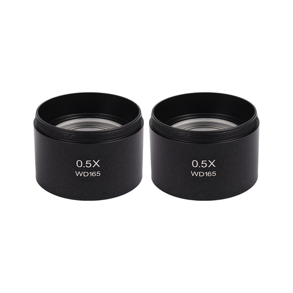 2X Wd165 0.5X Stereo Microscope Auxiliary Objective Lens Barlow Lens with 1-7/8 Inch(M48mm)Mounting Thread-image-OPC-PTPV28R-NEW