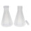 Laboratory Graduated Plastic Conical Erlenmeyer Flask, Measurable, Smooth Thick Wall, 4 Bottles of 250Ml 1