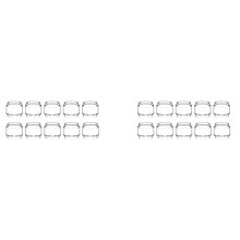 20Pcs Clear Bubble Glass Tubes Cups for Zeus Sub Ohm Tank Repair Parts Accessory