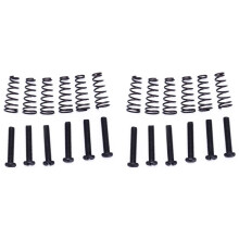12 Pieces Monture de Selles A Cordes de Pont de Tremolo de Guitare Electrique Ressort Conique et Vis Reglable Noir