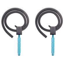 2X Ghiera di Messa Un Fuoco, Ghiera di Zoom Zoom Gear Focus con Impugnatura Nel Lega di Alluminio Compatibile per Fotocamera Reflex Digitale