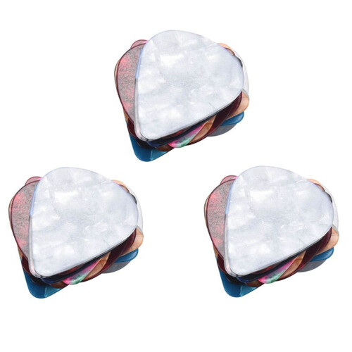 60Pcs Colorful Celluloid Thin Guitar Picks 0.46mm / 0.71mm Color Random