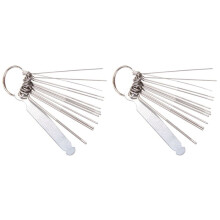 2X Chitarra Noce Sbozzare Ponte Perno Buco Fessura File Kit  Canne Limatura Impostato Liutaio