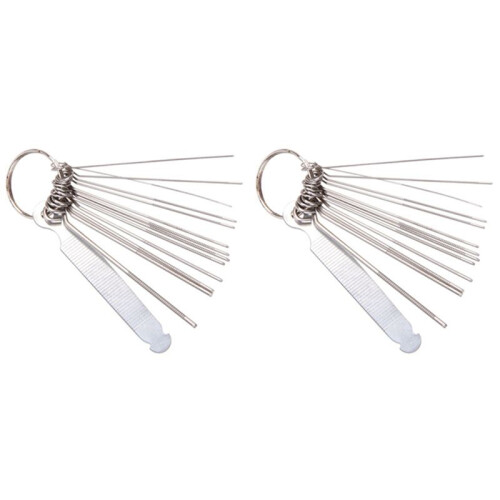 2X Gitarr Mutter Spår Bro Pin Hål Spår Filsats Sågstänger Filningsset Luthier