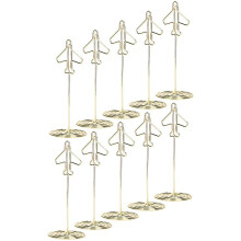 40 Stück Memo Clip Halter, Tisch Nummer, Namen Karten Halter, Desktop Metall, Visitenkarte, Foto, Gold Rahmen mit Sockel