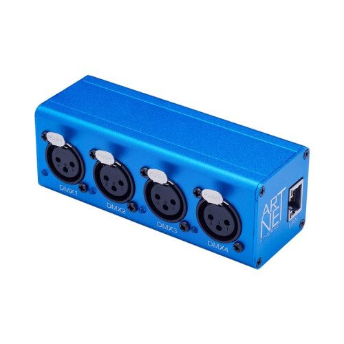 ArtNet  DMX512 Interfaccia Ethernet per Controller di Illuminazione 4 Universe 2048 Disco con MA2