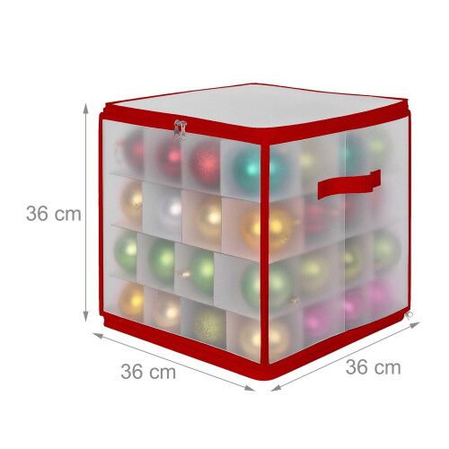 Christmas Bauble Storage Box with Adjustable Dividers 2