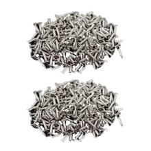 200pcs Guitar Pickguard Screws for Strat/Tele Electric Guitar Bass silver