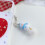 Λατρευτός χιονάνθρωπος βελούδου Keychain για τη διακόσμηση Χριστουγέννων με το 4